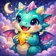 A vibrant geometric animal avatar featuring bright colors and abstract shapes, perfect for a profile picture.